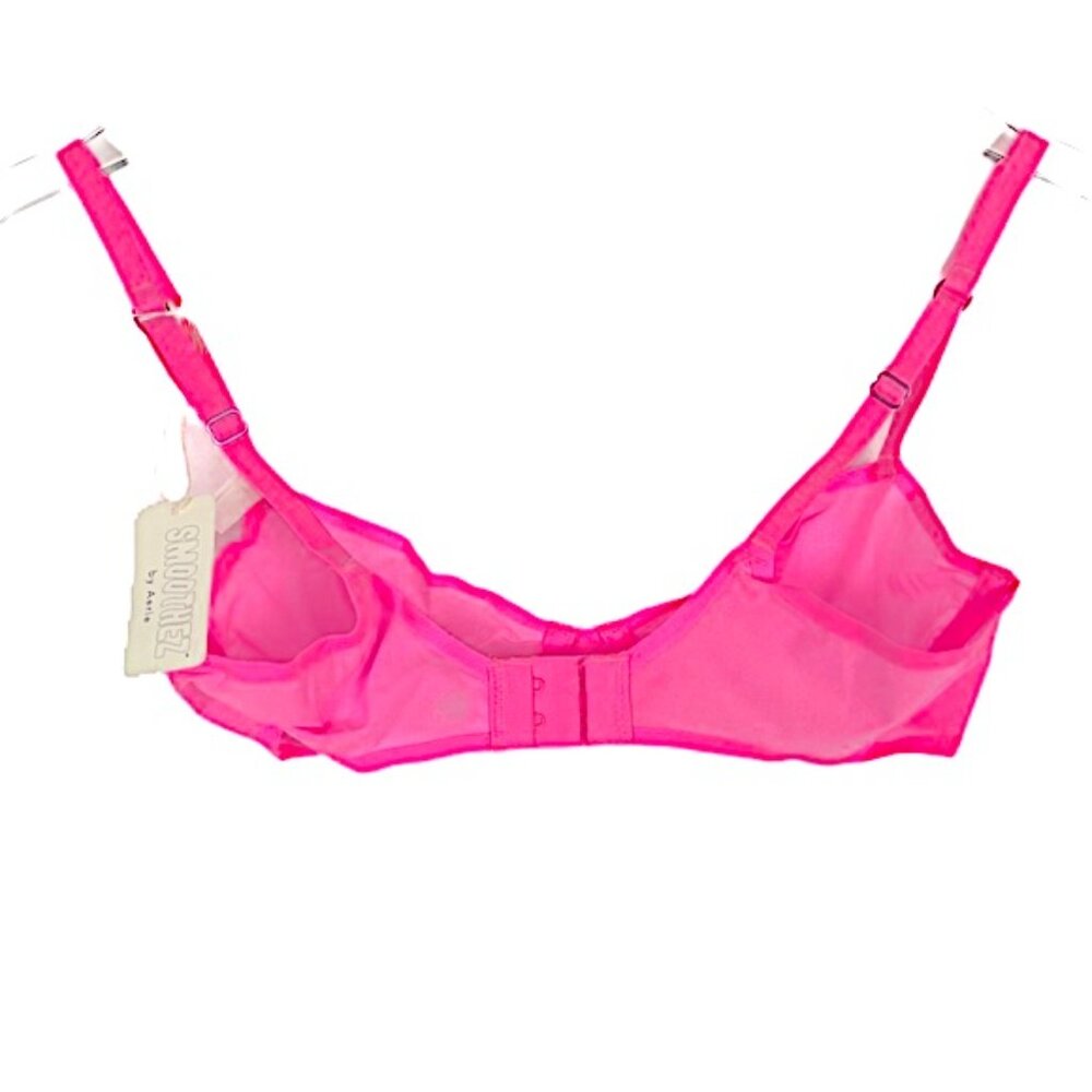 NWT Aerie SMOOTHEZ Mesh Unlined Balconette Bra Underwire Pink Size 32B NEW - Picture 5 of 6